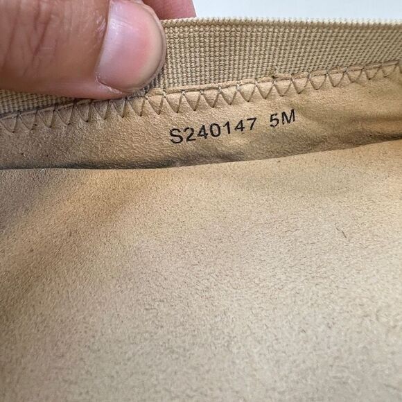 Stuart Weitzman Women's Leather Quilted Cap Toe Ballet Flats Shoes Nude Size 5M - Picture 7 of 7